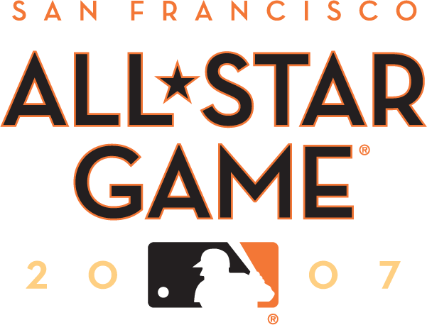 MLB All-Star Game 2007 Wordmark Logo vinyl decal